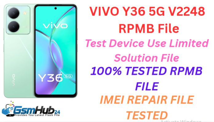 VIVO Y36 5G V2248 RPMB FILE