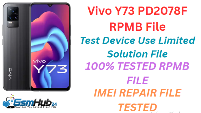 VIVO Y73 PD2078F RPMB FILE