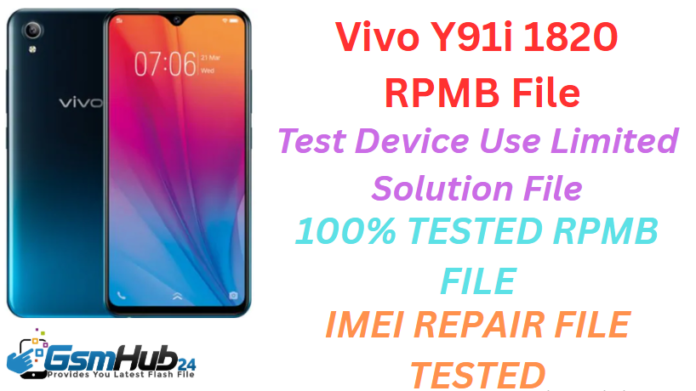 VIVO Y91I 1820 RPMB FILE