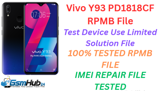 VIVO Y93 PD1818CF RPMB FILE