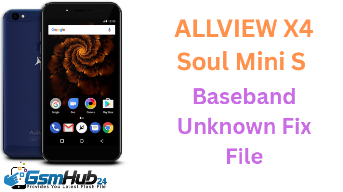 ALLVIEW X4 Soul Mini S NVRAM NVDATA FILE