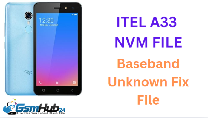 ITEL A33 NVRAM NVDATA FILE