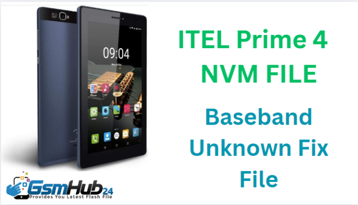 ITEL Prime 4 NVDATA NVRAM FILE