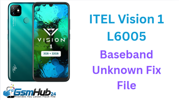 ITEL Vision 1 L6005 NVRAM NVDATA FILE